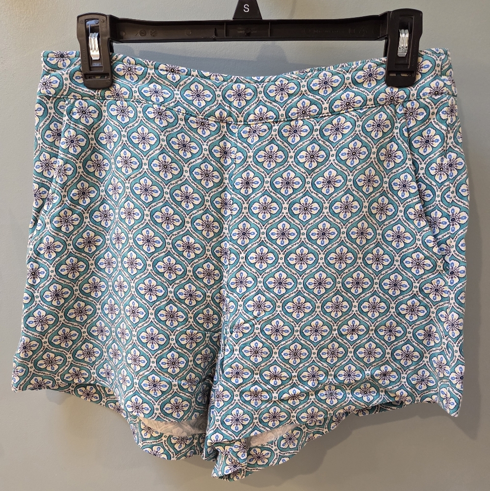 Old Navy Playa High Waist Blue Patterned Women's Shorts